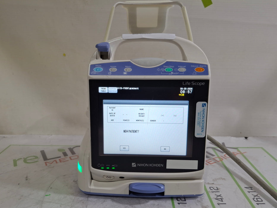 Nihon Kohden BSM-1753 Life Scope PT Transport Patient Monitor