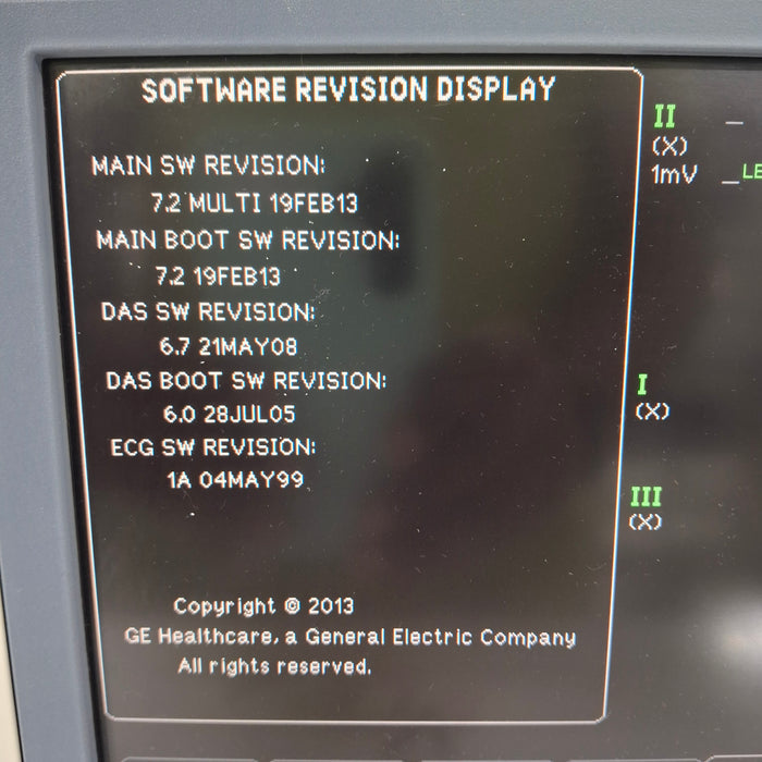 GE Healthcare Dash 4000 - GE/Nellcor SpO2 Patient Monitor