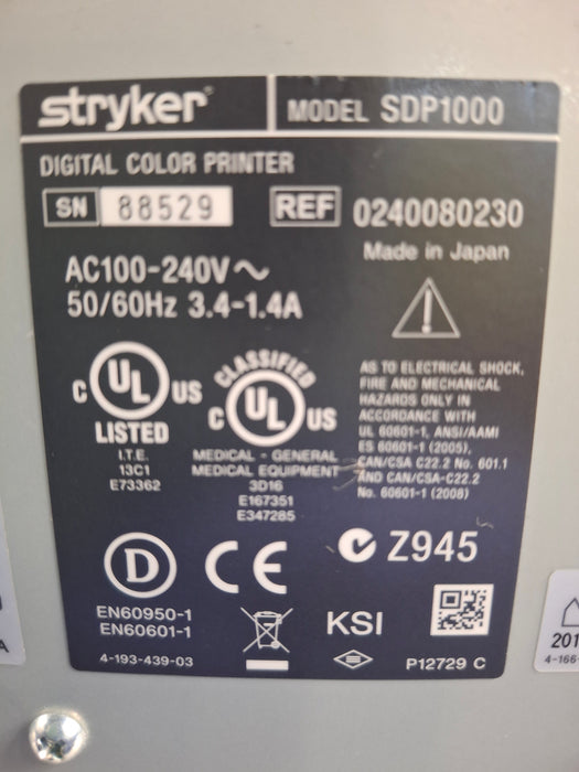 Stryker SDP1000 Digital Color Printer