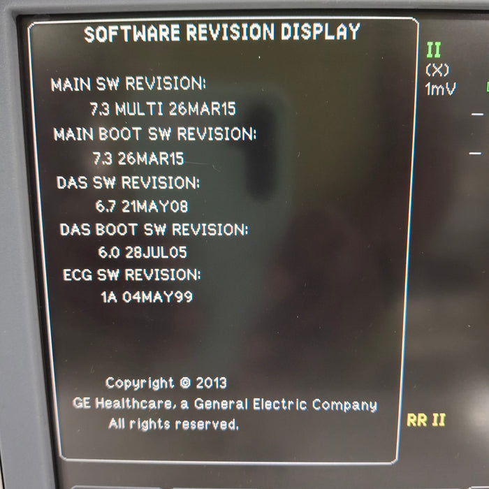 GE Healthcare Dash 4000 - GE/Nellcor SpO2 Patient Monitor