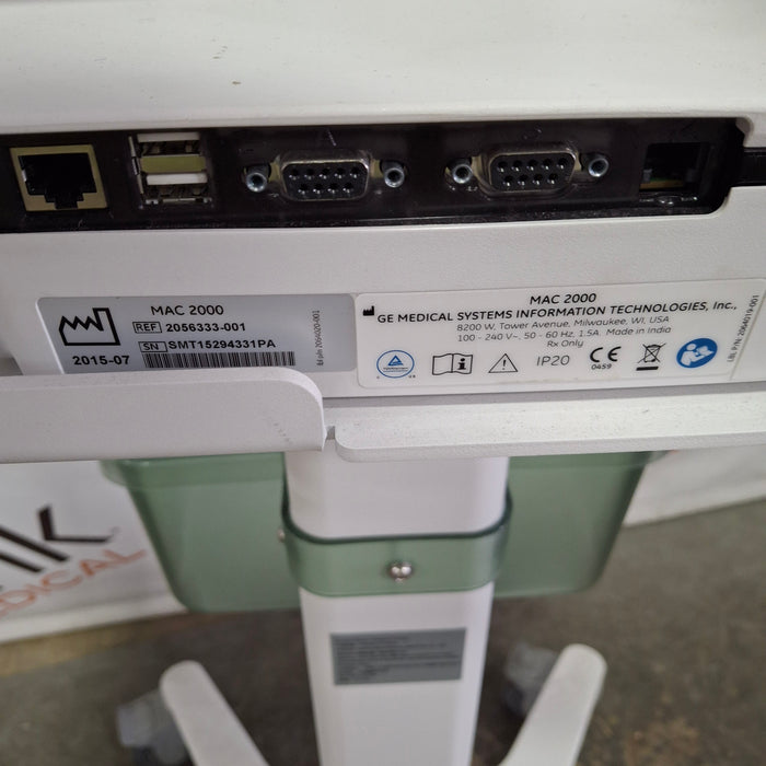 GE Healthcare MAC 2000 ECG