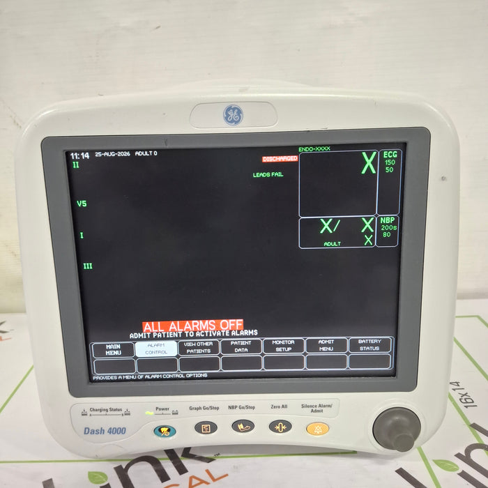 GE Healthcare Dash 4000 - GE/Nellcor SpO2 Patient Monitor