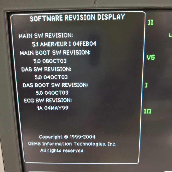 GE Healthcare Dash 4000 - GE/Nellcor SpO2 Patient Monitor