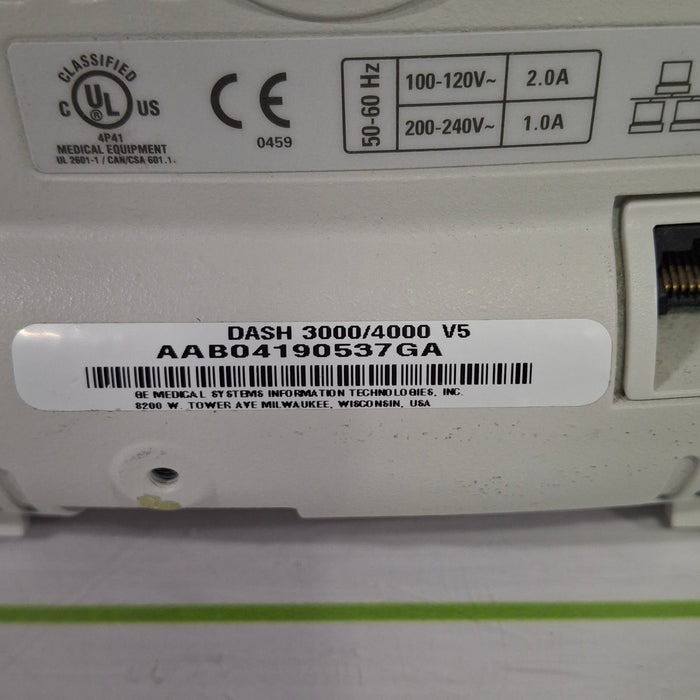GE Healthcare Dash 4000 - GE/Nellcor SpO2 Patient Monitor