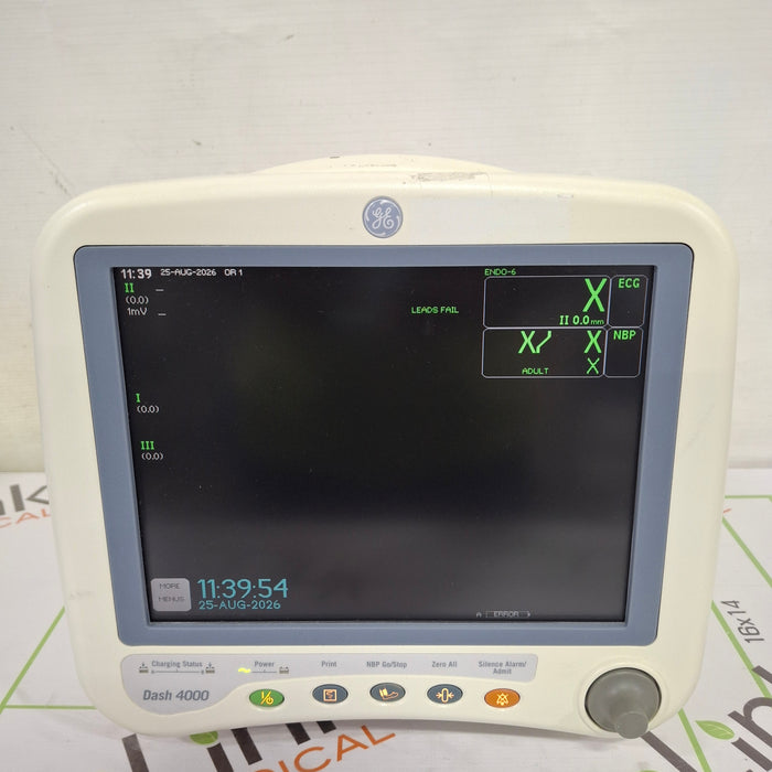 GE Healthcare Dash 4000 - GE/Nellcor SpO2 Patient Monitor