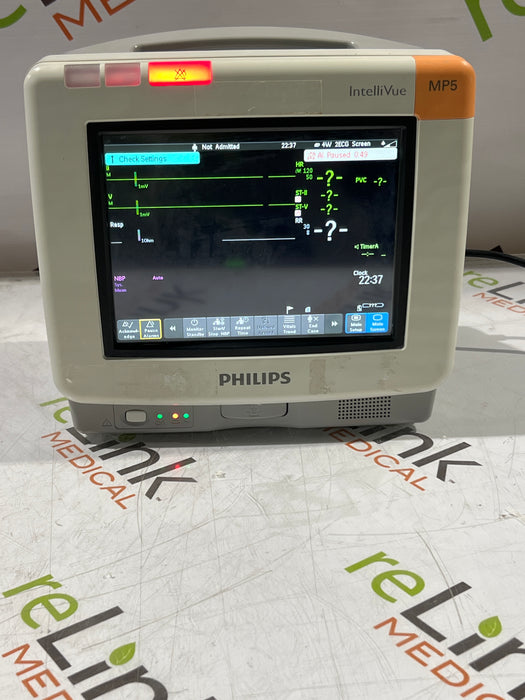 Philips Intellivue MP5 - ECG, Fast SpO2, NIBP, CO2 Patient Monitor