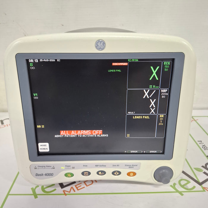 GE Healthcare Dash 4000 - GE/Nellcor SpO2 Patient Monitor