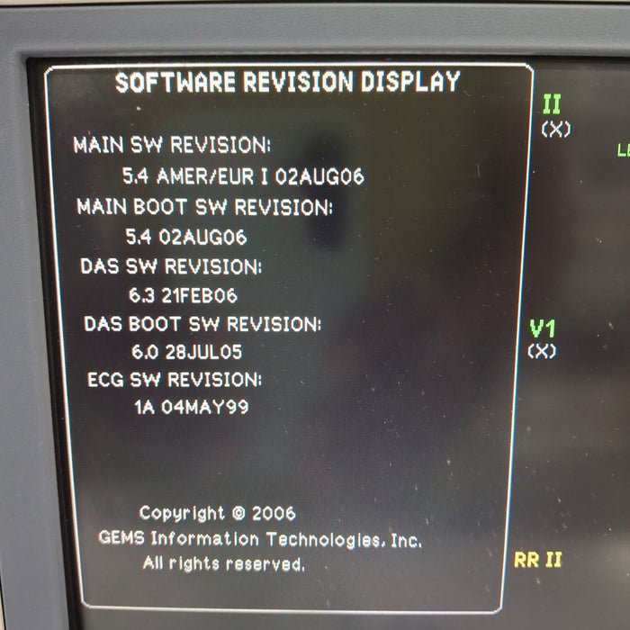GE Healthcare Dash 4000 - GE/Nellcor SpO2 Patient Monitor
