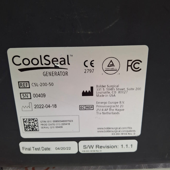 Hologic, Inc. CoolSeal Generator Electrosurgical Unit