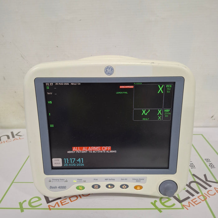 GE Healthcare Dash 4000 - GE/Nellcor SpO2 Patient Monitor