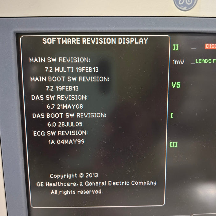 GE Healthcare Dash 4000 - GE/Nellcor SpO2 Patient Monitor