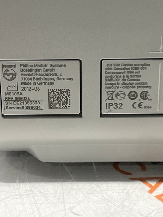 Philips Intellivue MP5 - ECG, SpO2, NBP, CO2 Patient Monitor