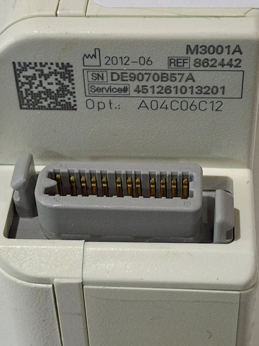 Philips M3001A-A04C06C12 OxiMax SpO2, NIBP, 12 Lead ECG, Temp, IBP MMS Module