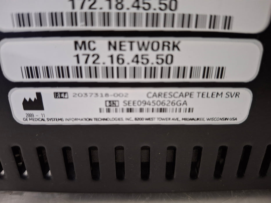 GE Healthcare MP100R Telemetry Server