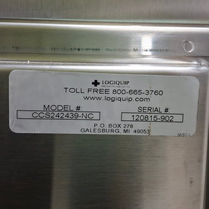 LogiQuip LogiCell Stainless Steel Double Wide Cart