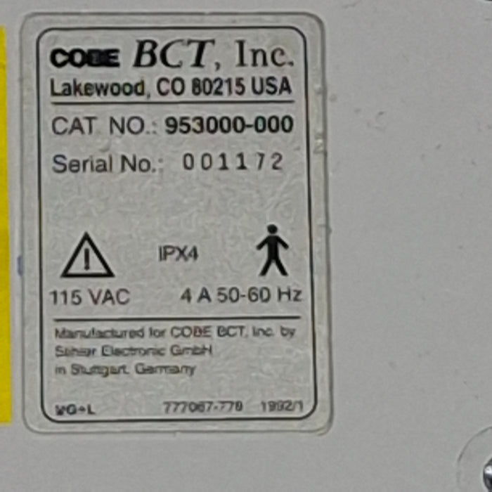 Cobe Spectratherm Blood Warmer