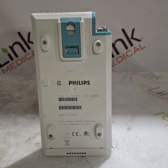 Philips M3001A-A01C06 Fast SpO2, NIBP, ECG, Temp, IBP MMS Module