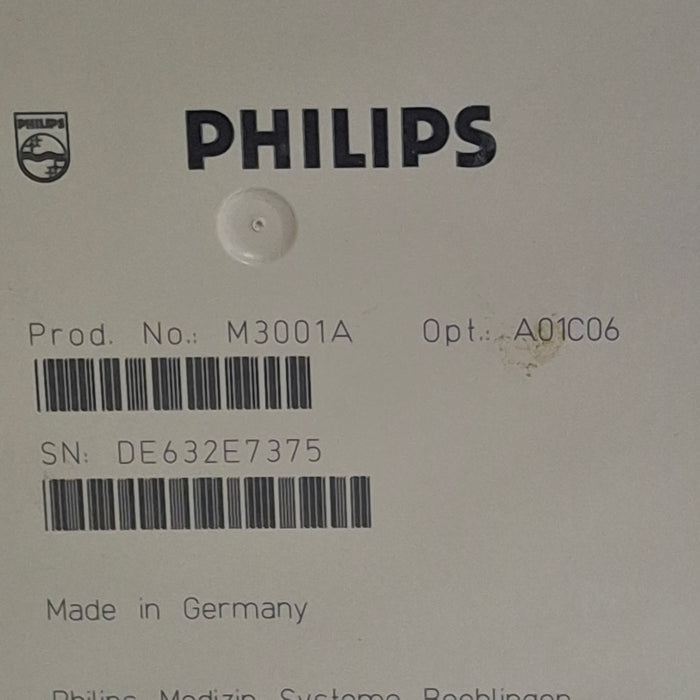 Philips M3001A-A01C06 Fast SpO2, NIBP, ECG, Temp, IBP MMS Module