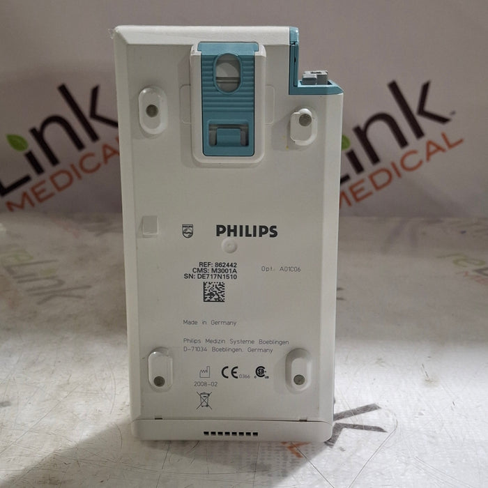 Philips M3001A-A01C06 Fast SpO2, NIBP, ECG, Temp, IBP MMS Module