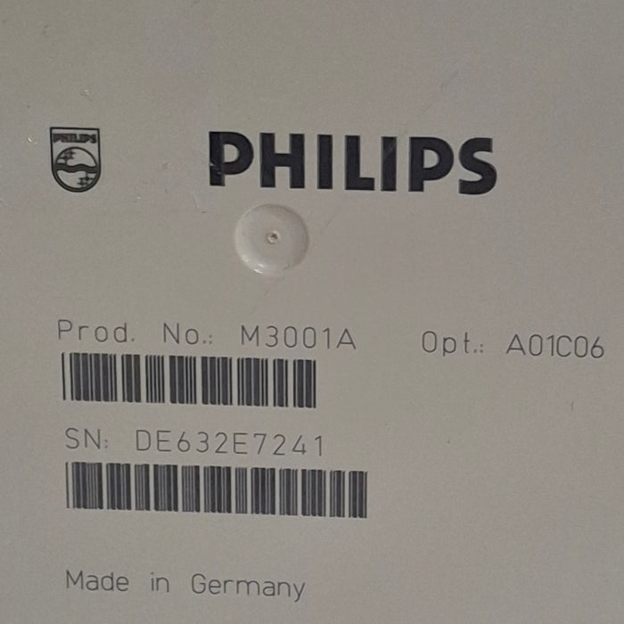 Philips M3001A-A01C06 Fast SpO2, NIBP, ECG, Temp, IBP MMS Module