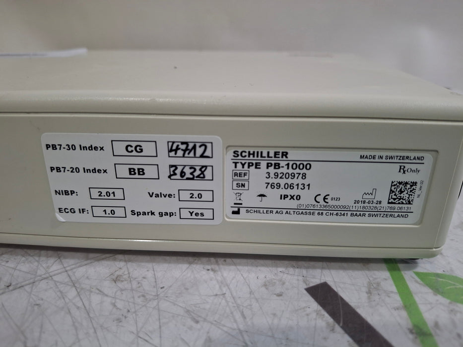 Schiller America PB-1000 Patient Monitor