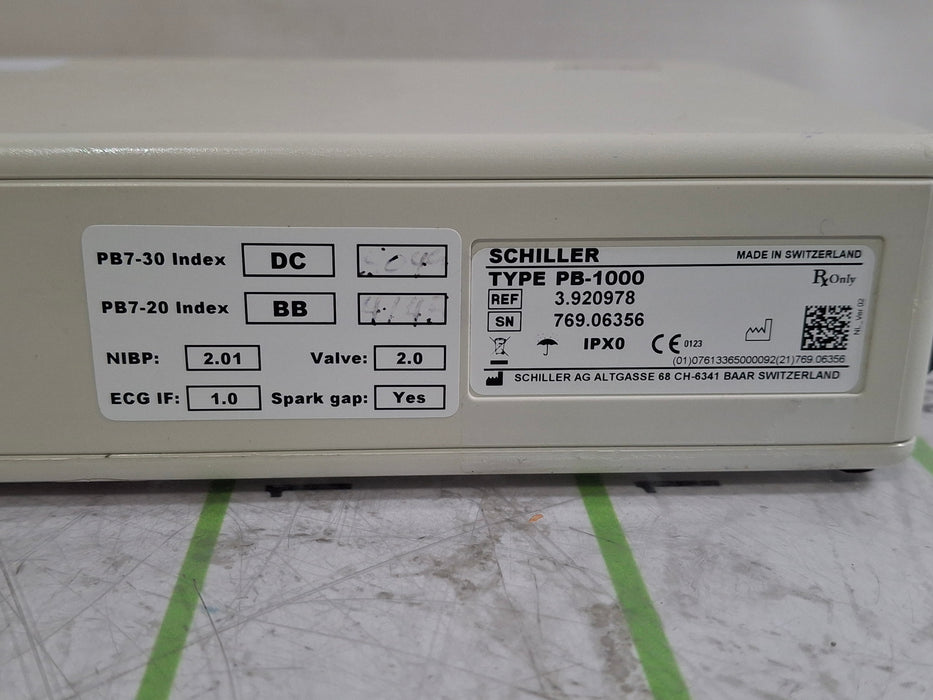 Schiller America PB-1000 Patient Monitor