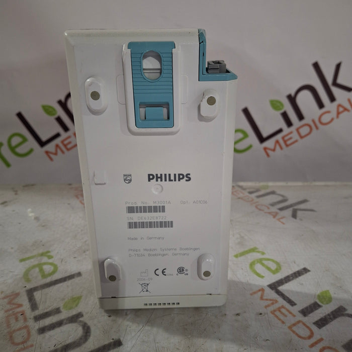 Philips M3001A-A01C06 Fast SpO2, NIBP, ECG, Temp, IBP MMS Module
