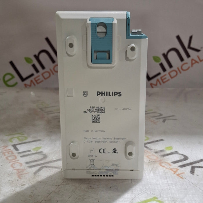 Philips M3001A-A01C06 Fast SpO2, NIBP, ECG, Temp, IBP MMS Module