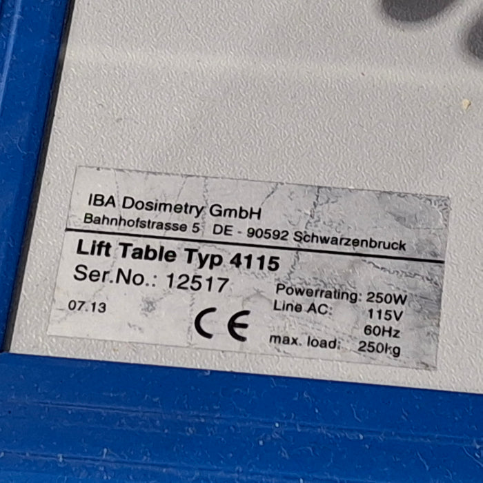 IBA Dosimetry Blue Phantom 2 Water Phantom w/Lift Table