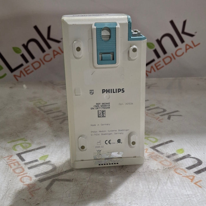 Philips M3001A-A01C06 Fast SpO2, NIBP, ECG, Temp, IBP MMS Module