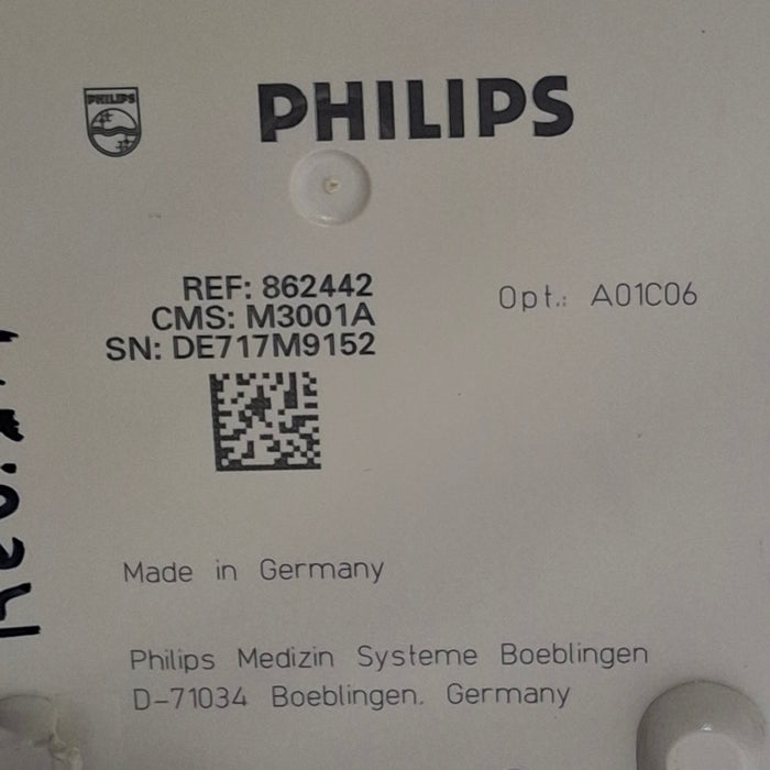Philips M3001A-A01C06 Fast SpO2, NIBP, ECG, Temp, IBP MMS Module