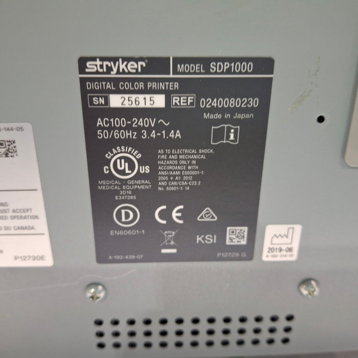 Stryker SDP1000 Digital Color Printer