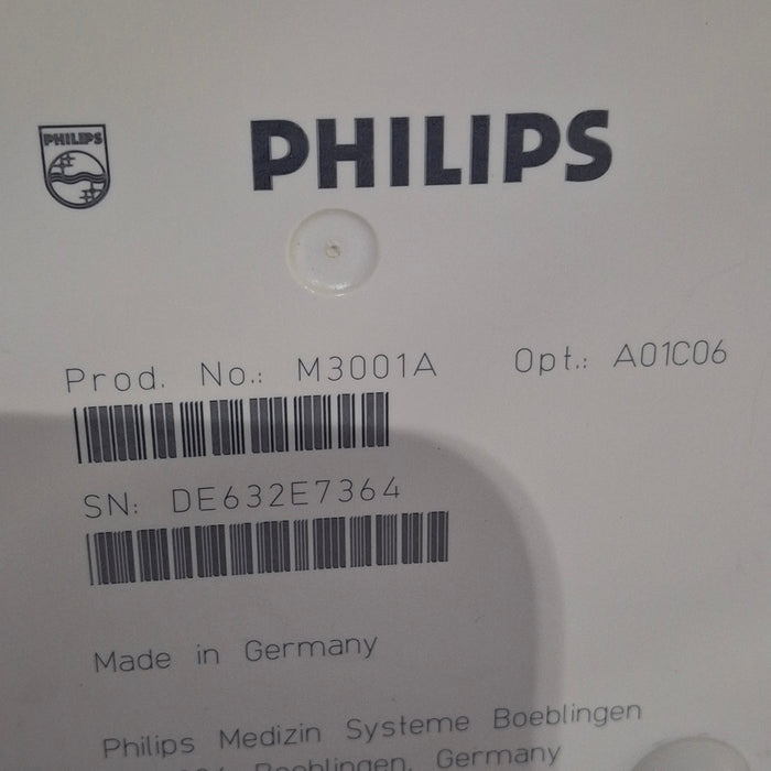 Philips M3001A-A01C06 Fast SpO2, NIBP, ECG, Temp, IBP MMS Module