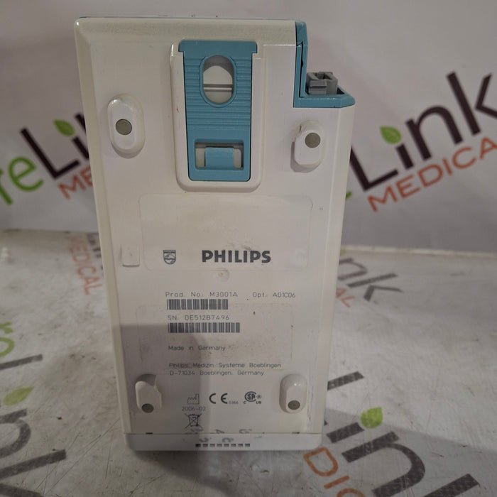 Philips M3001A-A01C06 Fast SpO2, NIBP, ECG, Temp, IBP MMS Module