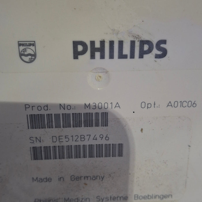 Philips M3001A-A01C06 Fast SpO2, NIBP, ECG, Temp, IBP MMS Module
