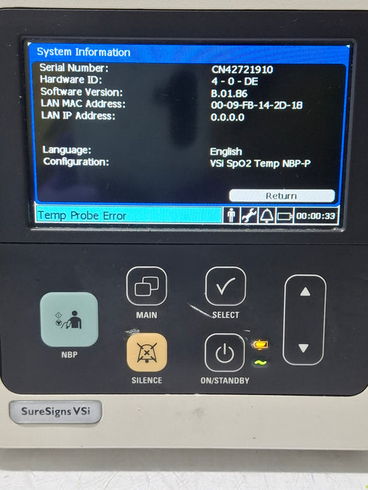 Philips SureSigns VSi Vital Signs Monitor