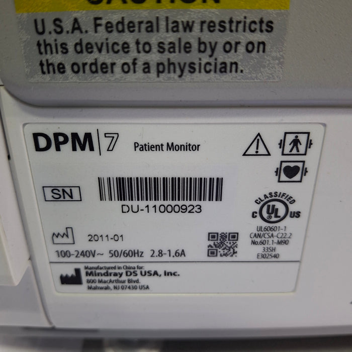 Mindray DPM7 Patient Monitor
