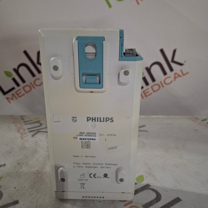 Philips M3001A-A01C06 Fast SpO2, NIBP, ECG, Temp, IBP MMS Module