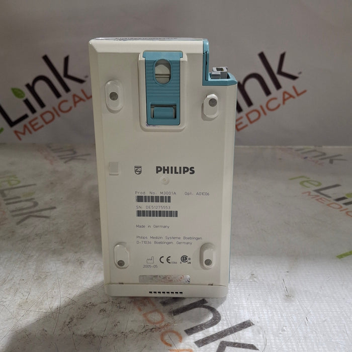 Philips M3001A-A01C06 Fast SpO2, NIBP, ECG, Temp, IBP MMS Module