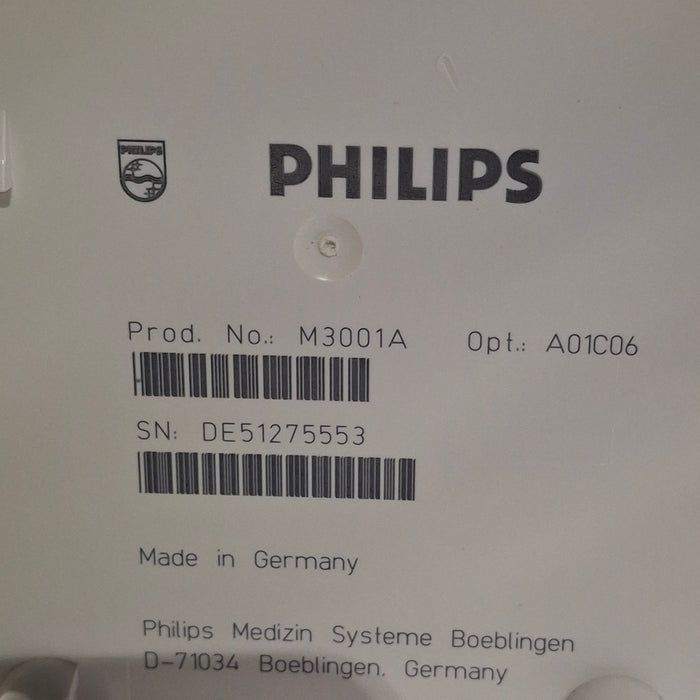 Philips M3001A-A01C06 Fast SpO2, NIBP, ECG, Temp, IBP MMS Module