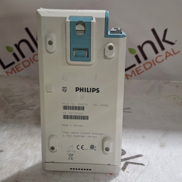 Philips M3001A-A01C06 Fast SpO2, NIBP, ECG, Temp, IBP MMS Module