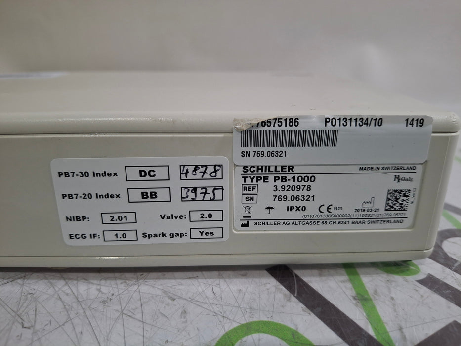 Schiller America PB-1000 Patient Monitor