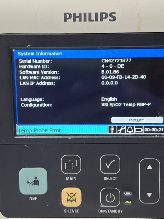 Philips SureSigns VSi Vital Signs Monitor