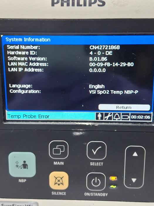 Philips SureSigns VSi Vital Signs Monitor