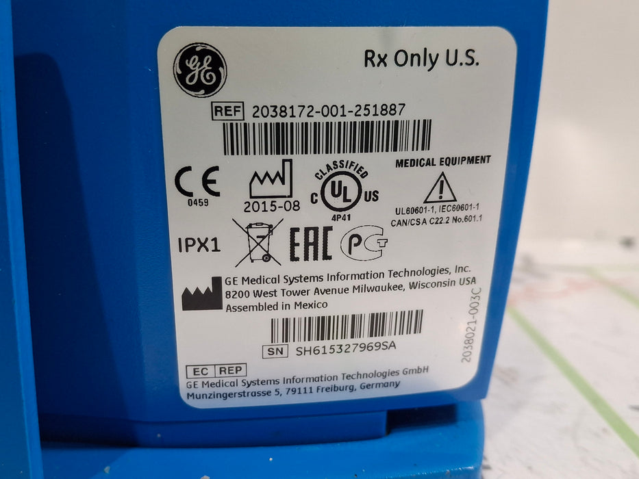 GE Healthcare Dinamap V100 - NIBP, SpO2, Temp Vital Signs Monitor