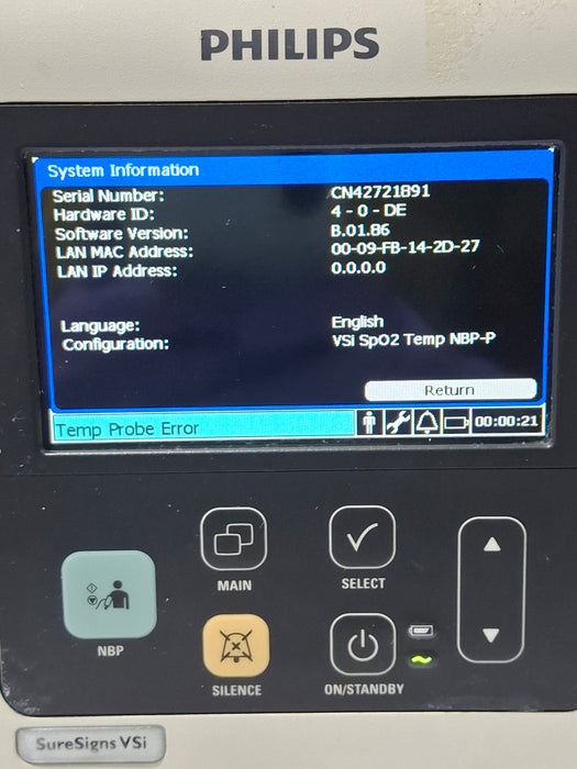 Philips SureSigns VSi Vital Signs Monitor