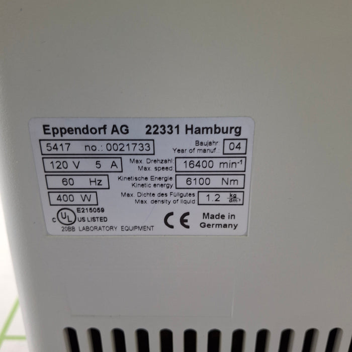 Eppendorf 5417C Centrifuge
