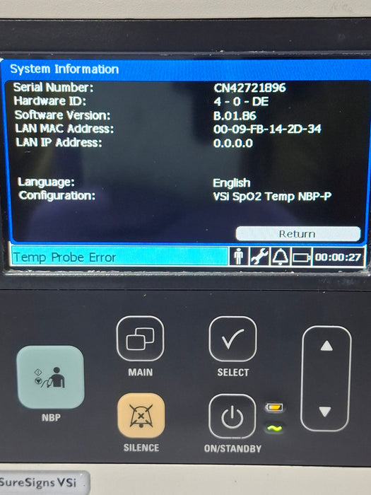 Philips SureSigns VSi Vital Signs Monitor