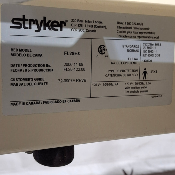 Stryker FL28EX Electric Bed GoBed II