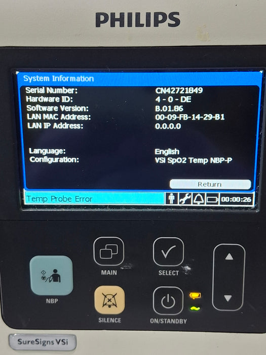 Philips SureSigns VSi Vital Signs Monitor